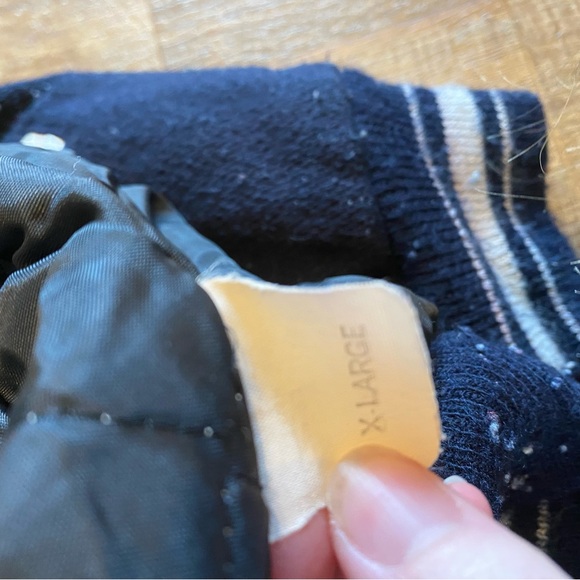 Navy Vintage Letterman’s Jacket - Picture 4 of 4